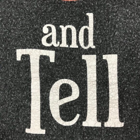 Wildfox Kiss And Tell Pullover Sweatshirt Women's Small Gray Crew Neck Relaxed - Picture 4 of 8